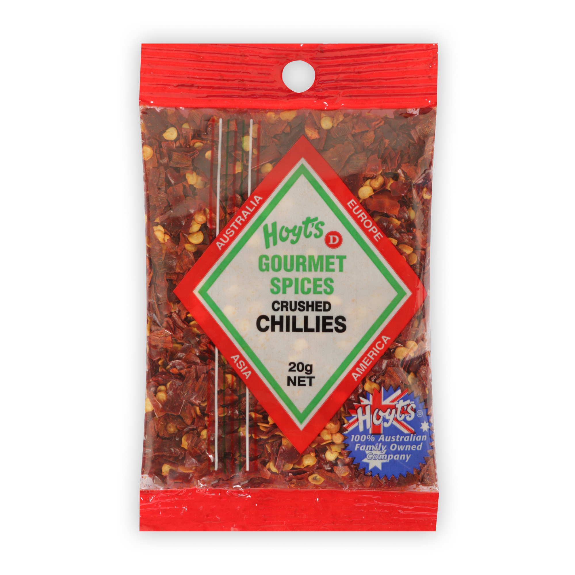 Gourmet Chillies Crushed 20g - 9300725010089 1