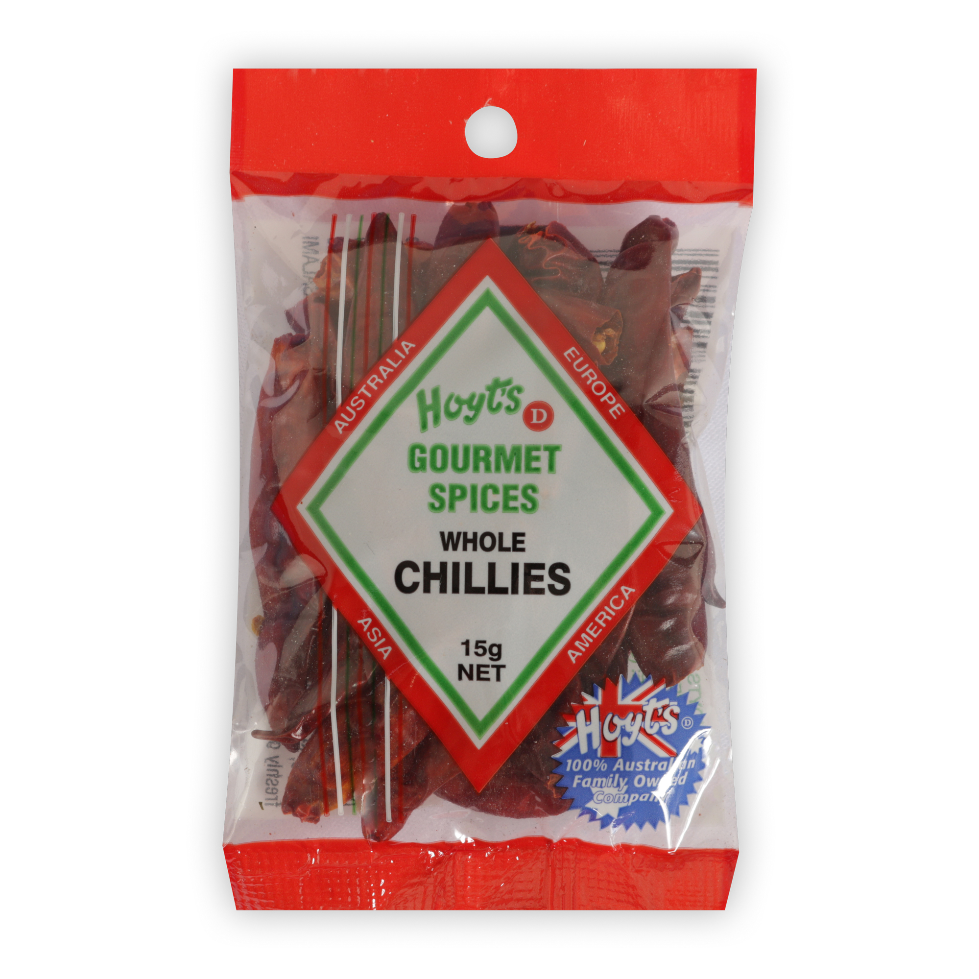 Gourmet Chillies Whole 15g - 9300725010072 1